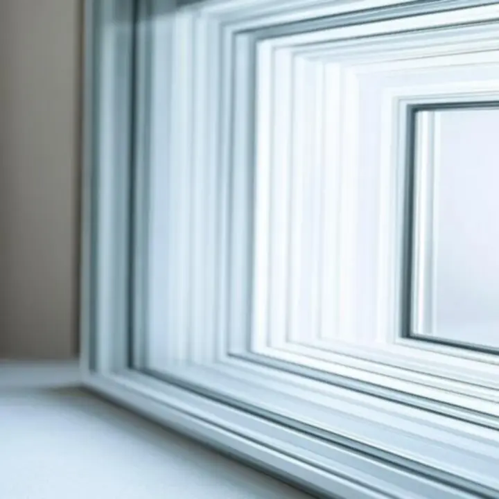 Közelről látható többrétegű Fenestrax üvegezés