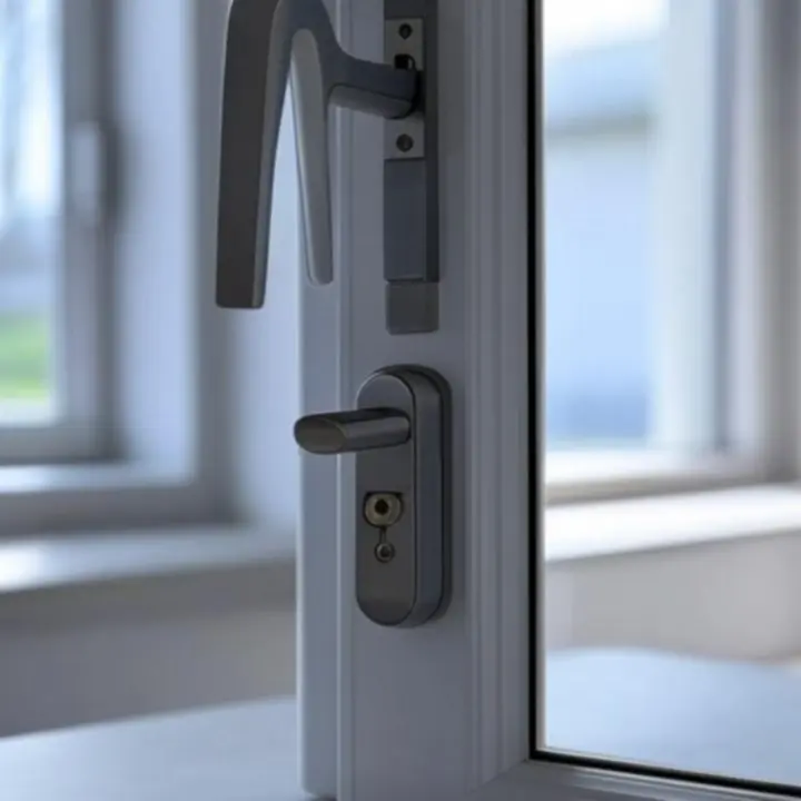 Nyílászáró biztonsági záródási pontok közelről